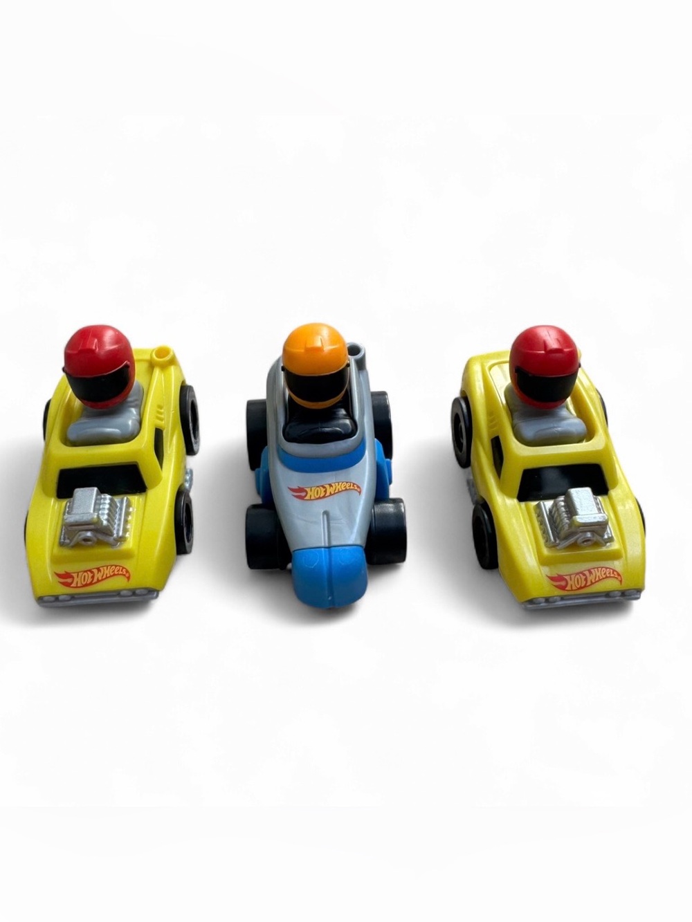 Fisher-Price Little People Hot Wheels Wheelies Lot of 3 Race Cars